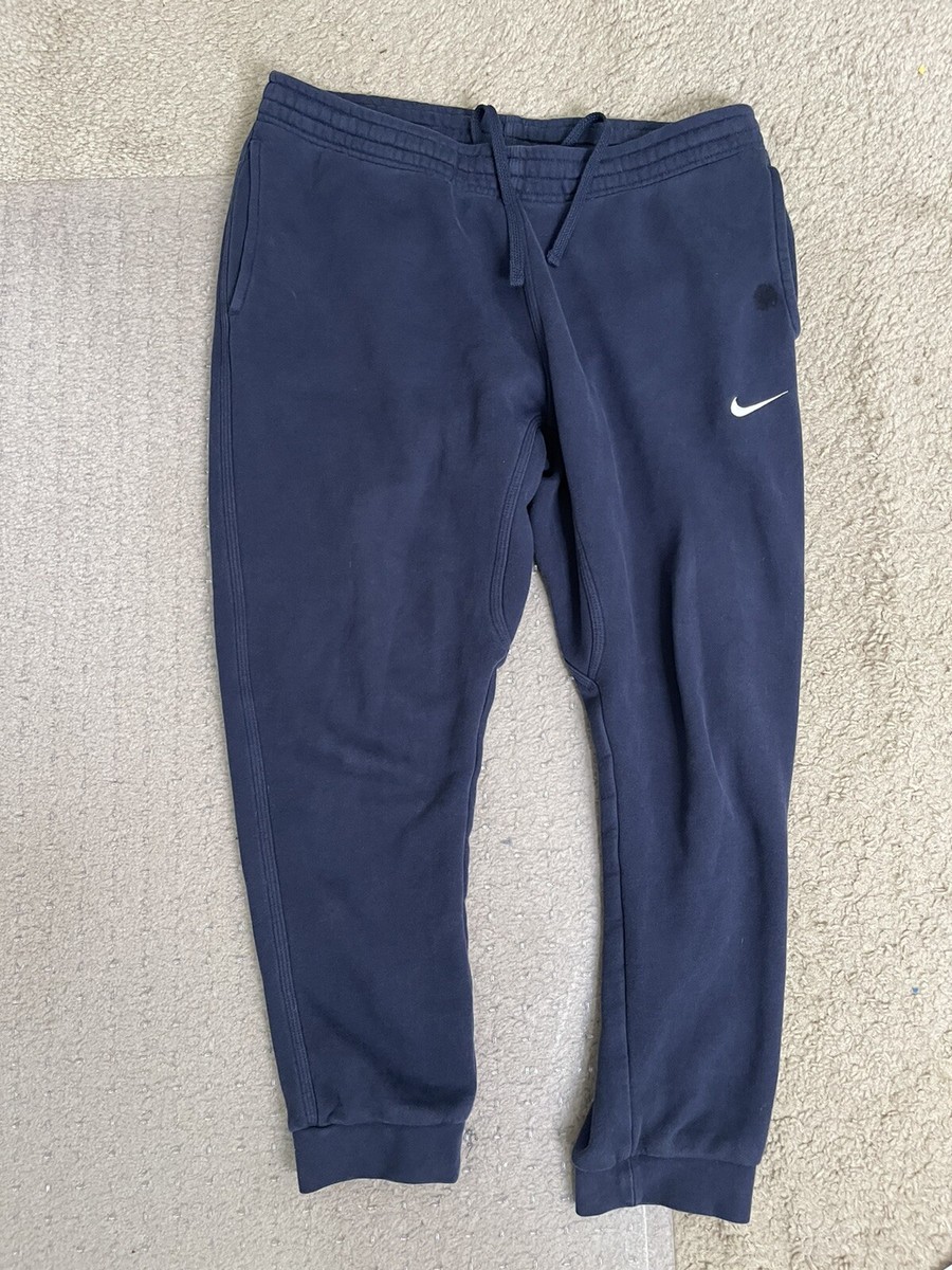 Nike sportswear drawstring navy joggers men XL all cotton made in Vietnam