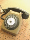 Vintage 80'S Socotel PTT Brown Dial & Earphone Phone
