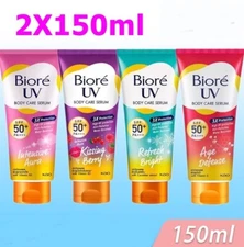 X2 Biore UV Body Care Serum Intensive White Sun Screen SPF50+ PA+++ 150ml