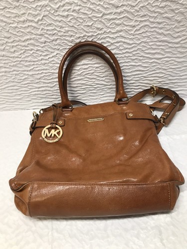 Michael Kors handbag with Crossbody shoulder strap and top handles Brown - Picture 4 of 13