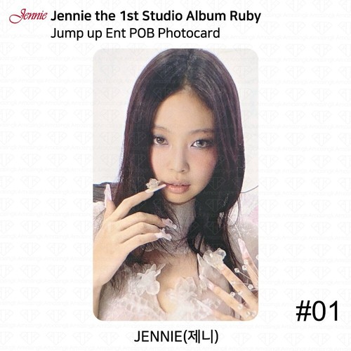 Jennie The 1st Studio Album Ruby POB Photocard Blackpink JumpupEnt Applemusic - Picture 30 of 35