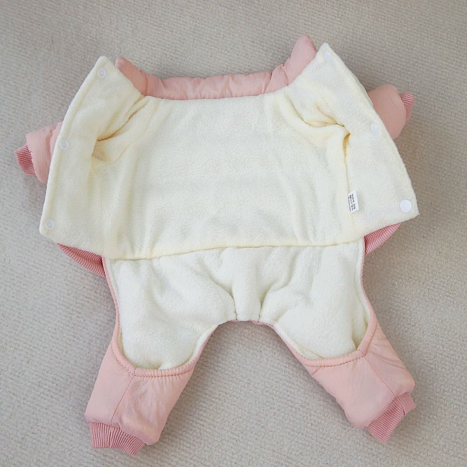 Cotton/Fleece Dog Four Legged Cotton Coat Warm Pet Dog Cotton Jacket