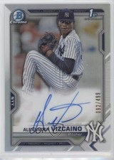 2021 Bowman Chrome Prospect Refractor 92/499 Alexander Vizcaino #CPA-AV Auto 0m8