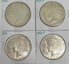 1922 1922-S 1923 1926-S Peace Dollar Lot of 4