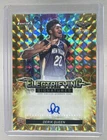 Derik Queen 2025 Topps Finest Gold Geometric Refractor Electrifying RC Auto /50