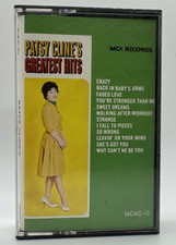 Patsy Cline- Greatest Hits - Cassette Tape. MCA Records 1971 
