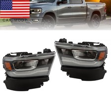 Headlight Assembly For Dodge Ram 1500 2019-2023 Led Wdrl Reflector Leftright