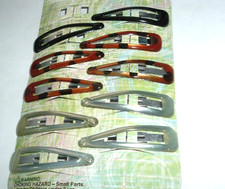 10 BRAND NEW 2" MULTI-COLORED BEND HAIR CLIPS