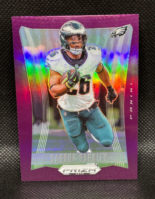 2024 Panini Prizm Deca Saquon Barkley /99 Purple SUPER BOWL Season Mint-GM #240