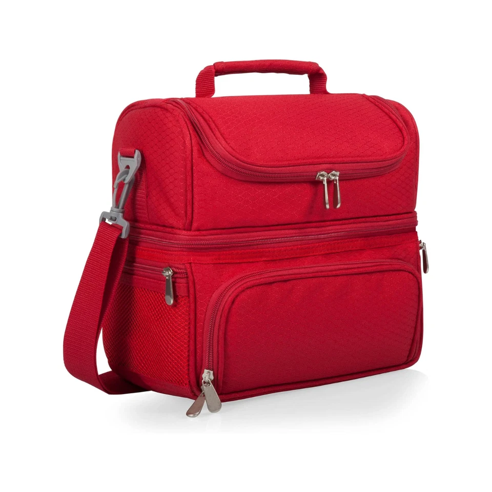 Picnic Time Oniva Pranzo Rojo Bolsa de Almuerzo Refrigerador con Utensilios y Kit Equipo Set Pro Foto 2 de 4