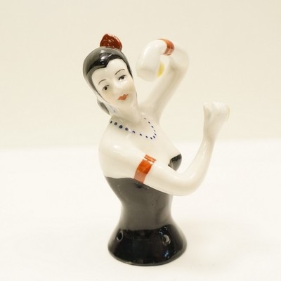 Spanish style Half doll Figurine Flamenco Sexy Half Doll Pincushion Arms Away Ar