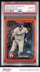 2024 Topps Chrome Logofractor Orange Refractors #1 Shohei Ohtani 23/25 PSA 10