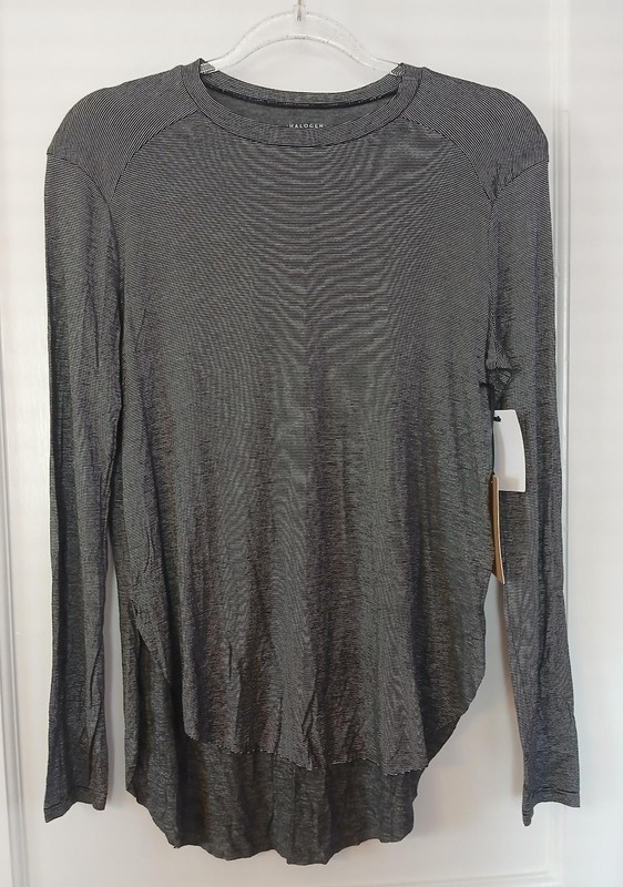 Halogen black stripes size XS blouse from Nordstrom rack