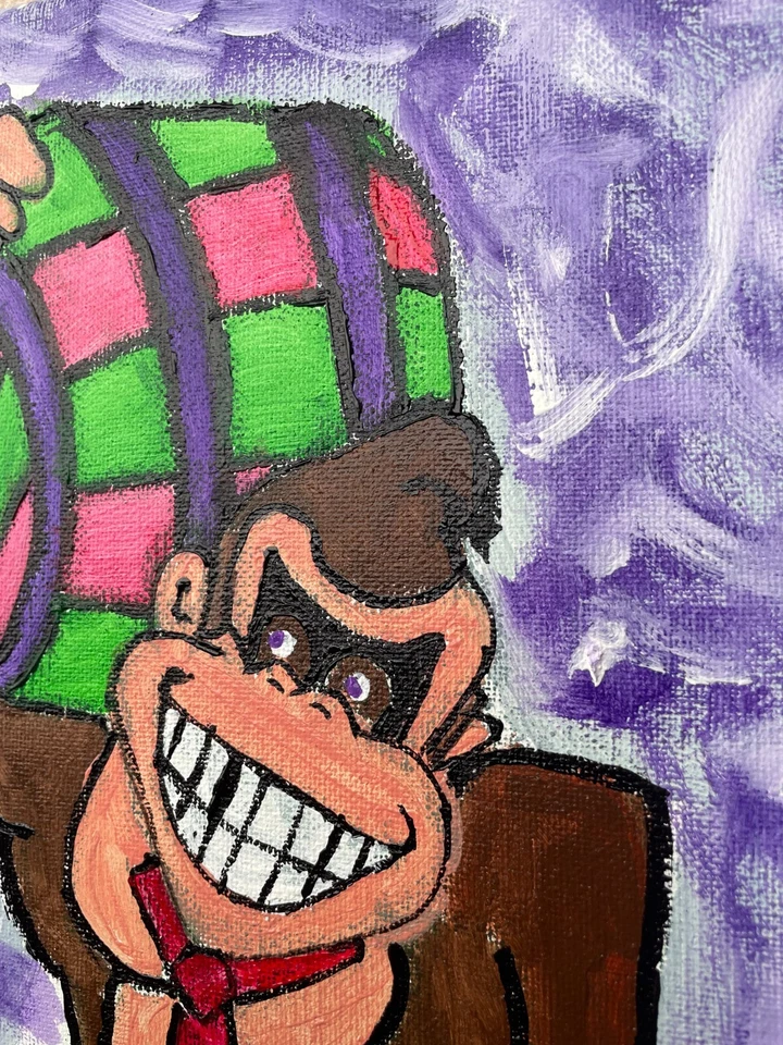 Arte Original "DK" 9x12 Lienzo Expresionismo Diseño Abstracto Arte Hogar Foto 4 de 4