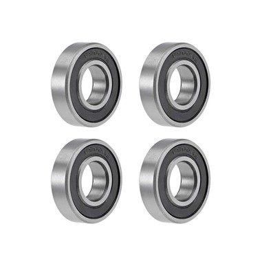 Rillenkugellager 10 mm x 22 mm x 6 mm doppelt abgedichtet Chromstahl Z2 ABEC1
