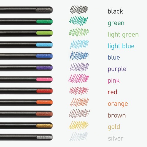 Pentonic Gel Pens, 24 Count, Assorted 24 Multicolor & Glitter - Picture 4 of 7