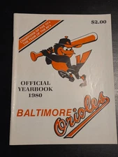 1980 Baltimore Orioles Official Yearbook Vintage MLB Eddie Murray Jim Palmer