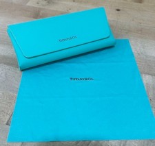 NEW AUTHENTIC TIFFANY CO. EYEGLASS-SUNGLASS SEMI HARD MAGNETIC CASE CLOTH