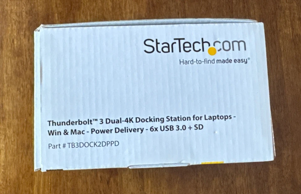 Estación de acoplamiento para computadora portátil StarTech Thunderbolt 3 Dock Dual Monitor 4K 60Hz TB3  Foto 4 de 4