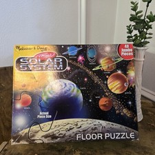 Vintage Melissa  Doug Solar System Floor Puzzle 48pcs