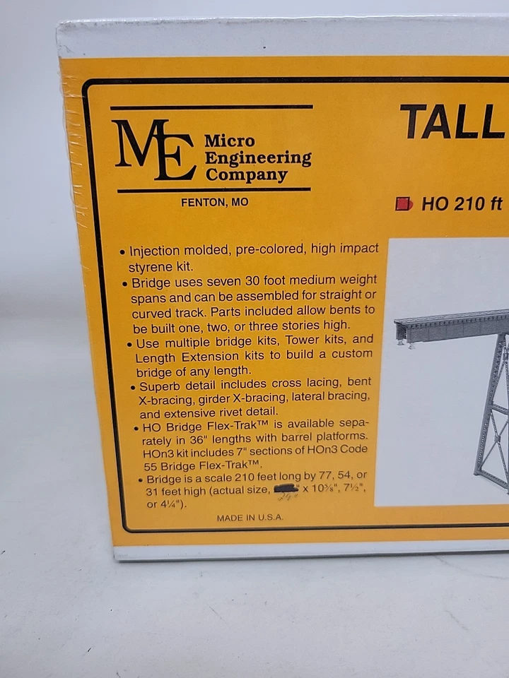 MICRO-ENGINEERING #75-550  210' Tall Steel Viaduct Low Bridge  Kit  HO 1:87 - Image 3 of 4