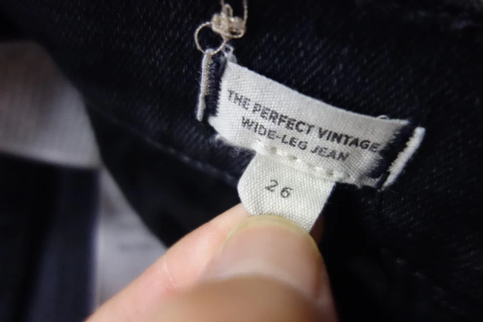 Madewell Jeans Womens 26 Gray The Perfect Vintage Wide Leg Denim Stretch - Image 2 of 4