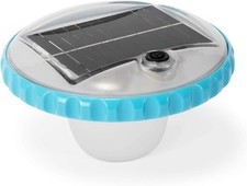 Intex 28695E Solar Powered LED Floating Pool Night Light, Auto On Color Changing