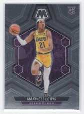 #227 2023-24 Mosaic BASE Maxwell Lewis RC Los Angeles Lakers