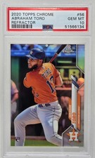 2020 Topps Chrome Refractor ABRAHAM TORO RC CARD PSA 10 GEM MINT