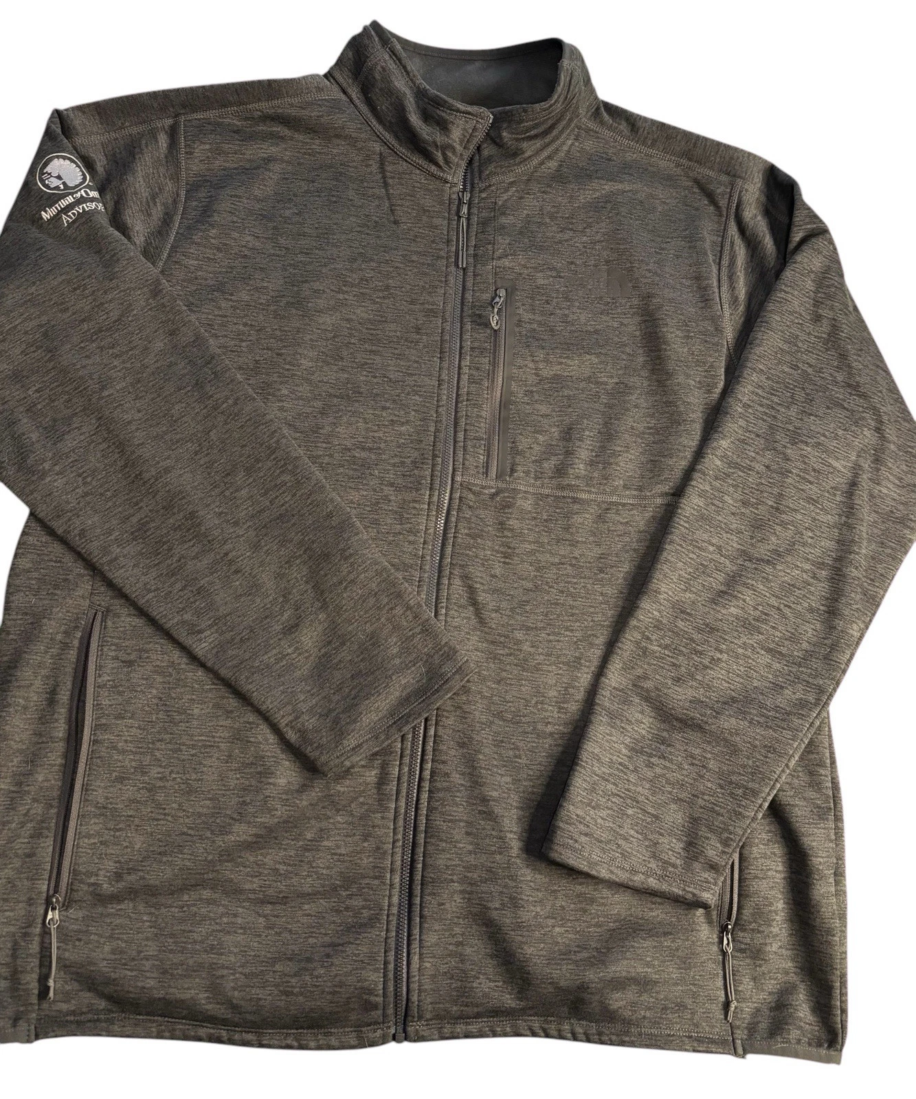 The North Face Jacket Mens XXL Full Zip Fleece Gray