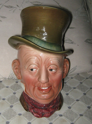 Vintage Beswick Charles Dickens Mr Micawber große Toby Figur Kanne