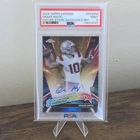 2024 Topps Chrome Drake Maye Future Stars Auto Gold Refractor RC #/50 PSA 9