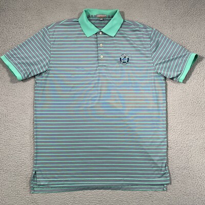 Peter Millar Mens Large Golf Polo 2015 Senior Open Del Paso Summer Comfort