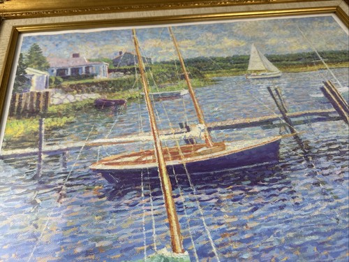 Sam Barber - New England Sails - Litografía firmada Franklin Mint enmarcada - Imagen 6 de 12