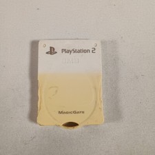PS2 Memory Card Kotobuki White - Yellowed - 8MB PlayStation 2 Keyring Tested