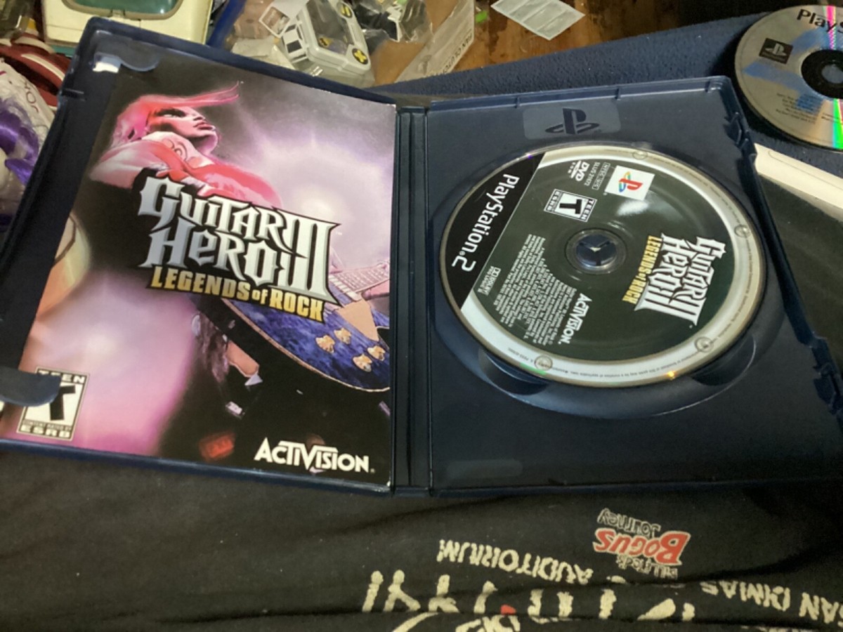 Guitare Hero III : Legends Of Rock – PS2, Boîte Complète, état Correct