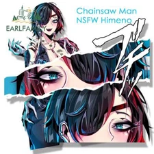 EARLFAMILY 5.1" Gyaru Eyepatch Himeno Fanart CarSticker Anime Chainsaw Man Decal
