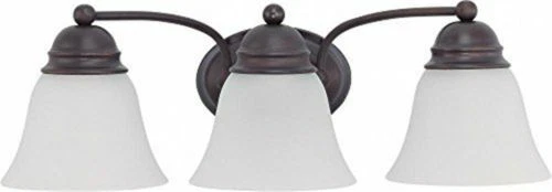 Nuvo 60-3167 - Vanity Light Fixture in Mahogany Bronze with Frosted White Glass - Picture 1 of 1