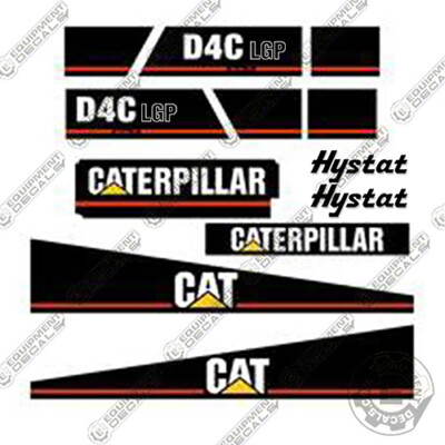 Fits Caterpillar D4C LGP Series III Dozer Decal Kit Equipment Decals Series 3