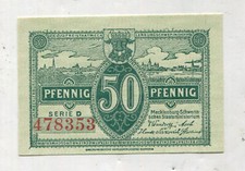 Pieniądze awaryjne: Schwerin Meklemburgia 1 sztuka (809)