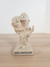 Russ & Wallace Berrie & Co. 1970 Figurine "Happy Anniversary" 6 Inches Resin