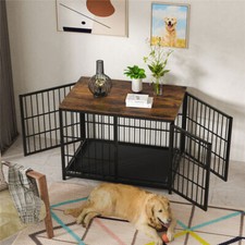 Sturdy Wooden Pet Dog Crate Pet Dog Kennel Cage Furniture Sofa End Table Display