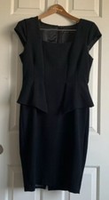 Zara Basic Women’s Size L black short Sleeve Shift Dress