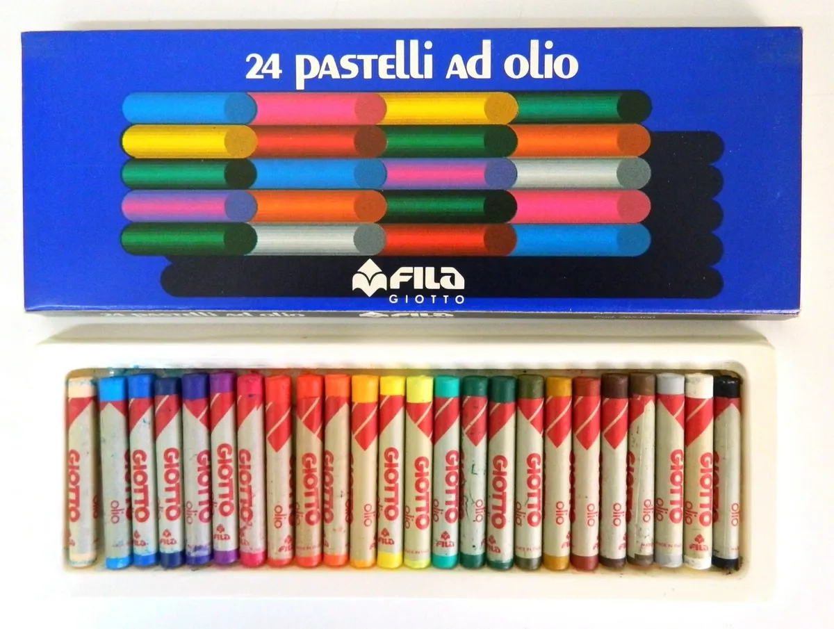 Pastelli ad olio x24 Fila Giotto Italy Oil pastel per graffito, contornato  PA179