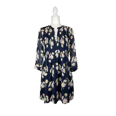 club monaco silk mini dress CLUB MONACO Odhette NEW Silk Floral Mini Dress Size 6