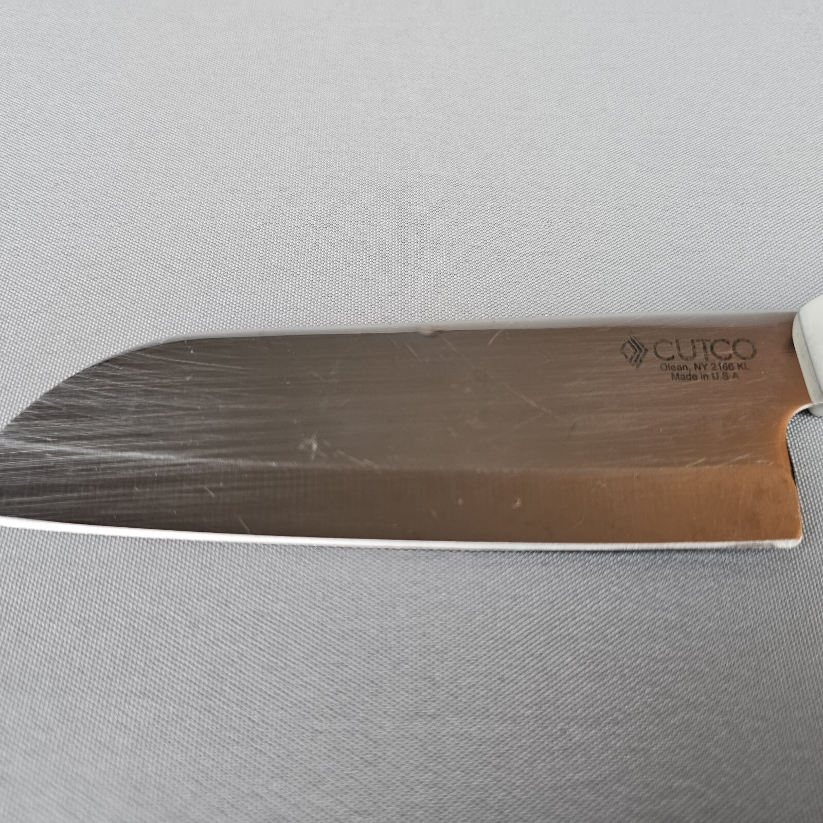 Cutco Model 2166 5" Petite Santoku Knife Pearl White Handle eBay