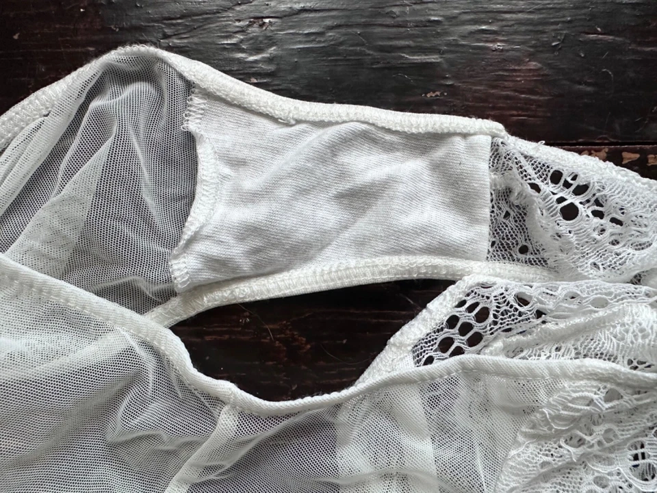 Only Hearts Whisper Sweet Nothings Ballerina High Waist Brief White Lily Medium - Image 4 of 4