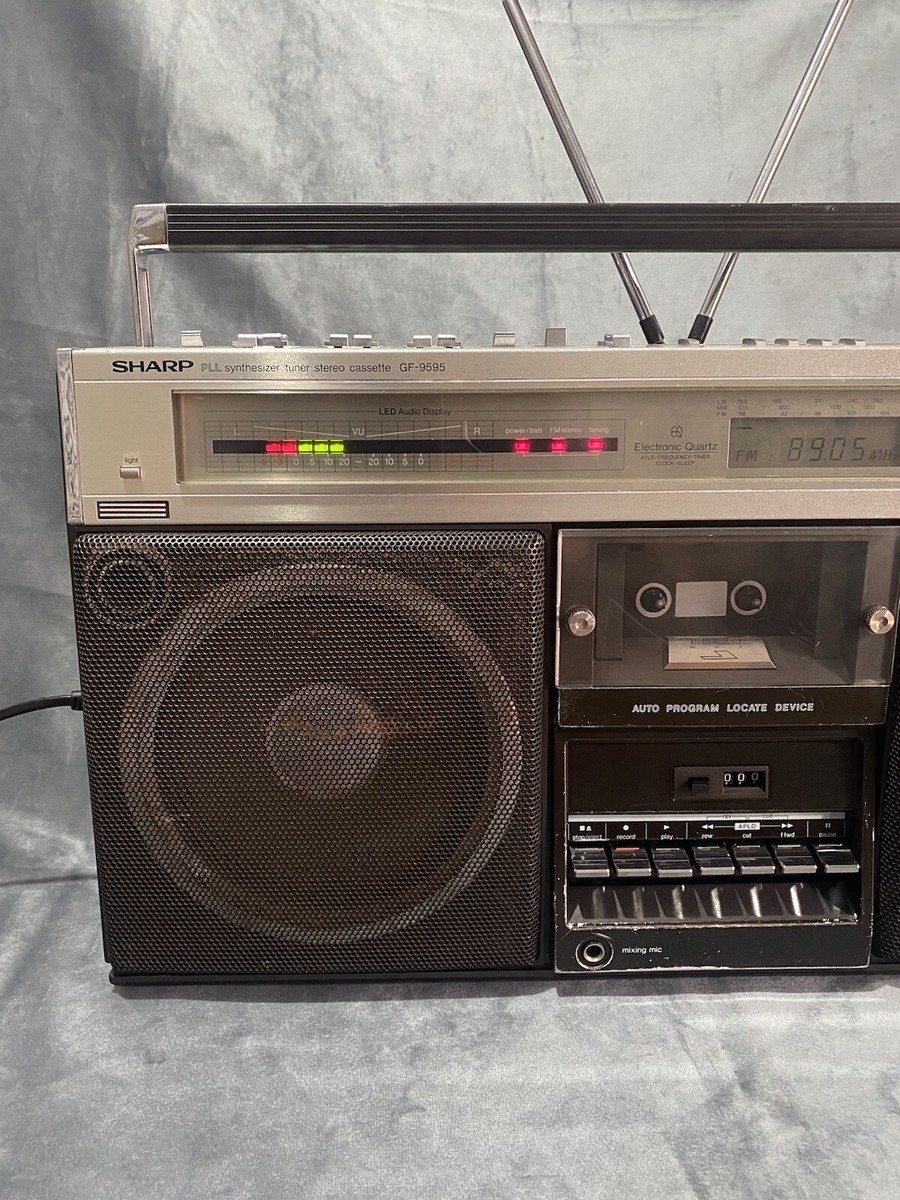 Vintage Rare SHARP GF-9595 Radio Cassette Player *Partially