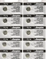 Ten (10) Energizer 371/ 370 SR920/W/SW Silver Oxide Watch Battery**