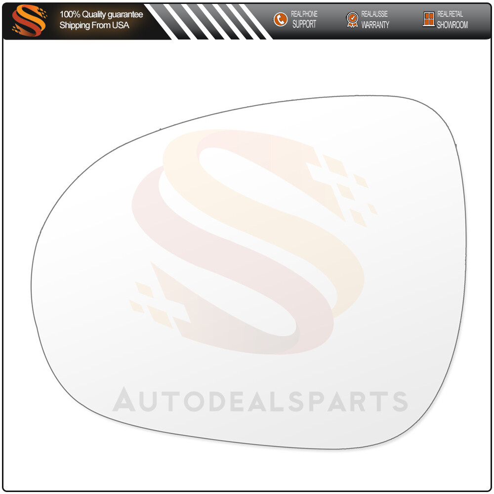 Replacement Door Mirror Glass W/Base Fit For 2016-19 FIAT 500X(5F) Driver Side